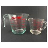 Pyrex Measuring Cups Set Of 2