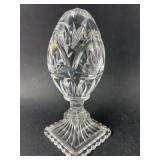 Crystal Egg On Pedestal 7 Inches Tall