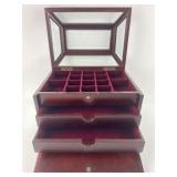 Bombay Co. Glass-Top Jewelry Box