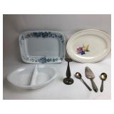 Platters, Flatware & Candle Holder