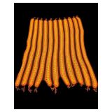 Handmade Crochet Blanket In Orange & Yellow