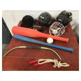 Sports Helmets, Bats & Accessories Lot