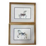 Patricia Savoie Pencil Signed Carousel Prints