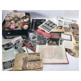 Vintage Crochet Patterns & Thread Lot