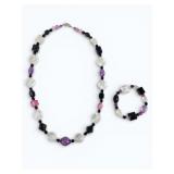 Plastic Necklace & Bracelet Set