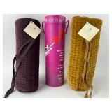 Pottery Barn Quilted Velvet Wine Bags & Holder