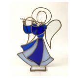Stained Glass Angel Figurine 8 1/2ï¿½ Tall