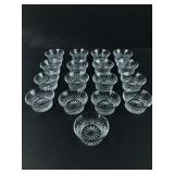 17 Crystal Bowls With Starburst Design