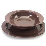 Oneida Culinaria Oval Stoneware Platter & Bowl
