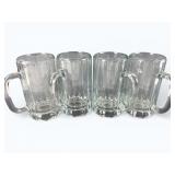 Four Heavyweight Pint Glasses