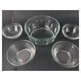Duralex & Unmarked Glass Bowls Set