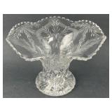 Pearpoint ABP Brilliant Cut Glass Butterfly Vase