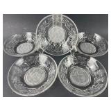 Princess House 5 1/2 Inch Round Berry Bowls