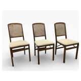 3 Stakmore Co. Folding Chairs