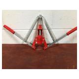 Red Metal Bottle Jack With Handles