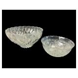 2 Pressed Glass Bowls