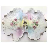 Antique Divided Porcelain Dish 13.25 Wide