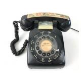 Vintage Black Rotary Dial Telephone