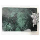 12ï¿½ X 8ï¿½ Marble Board With Grape Motif Accent