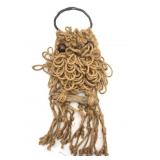 Handmade Macrame Owl With Wood Beads