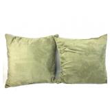 Two 19.5ï¿½19.5 Velvet Pillows