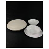 Tupperware & Corelle Bowl & Plate Set