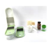 Vegetable Chopper, Measuring Cups & Spice