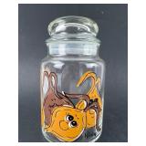 Glass Jar With Hilda Signed Gourd Design