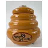 Honey Miel Mini Ceramic Beehive Jar With Lid