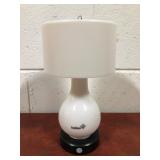 Ivation White Table Lamp With Shade