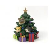 Cat-Themed Christmas Tree Figurine 4ï¿½ Tall