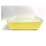 Pyrex Yellow Refrigerator Dish With Lid