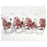 (4) Strawberry Shortcake Glasses