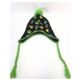 Spencerï¿½s Skull Pizza Marijuana Knit Hat