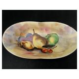 Ucagco Painted Ceramic Oval Fruit Bowl Japan