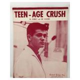 Vintage Teen-Age Crush Sheet Music By Allrich And