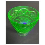 Federal Glass Rosemary Green Sugar Bowl