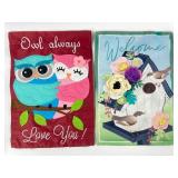 2 Outdoor Garden Flags