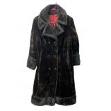 Borg Deep Pile Fabric Brown Coat