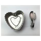 Heart-Shaped Tin Mold & Stainless Spoon Ring