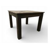 Wooden Table With Slatted Top