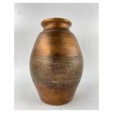 Ceramic Vase With Bronze Finish