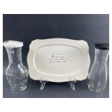 Good Seasons Cruets & Ceramic Decorative Plate