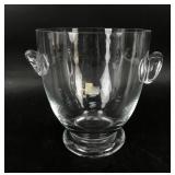 Clear Glass Ice Bucket With Handles