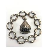 Danecraft Sterling Silver Bracelet & Charm