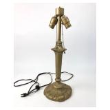 Gold Tone Metal Table Lamp Base