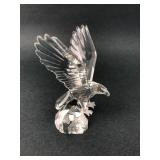 Roman Crystal Eagle Figurine With Box