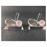 Roman Crystal Golf Club Figurines
