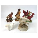 Bird Figurines & Music Box