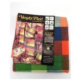 Varsity-Plaid Polyester Blanket By Charles D Owen